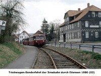 m19 - Triebwagen Sonderfahrt der Ilmebahn durch Eilensen -1986